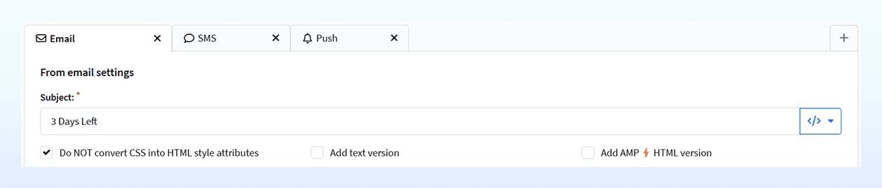 Create templates for multiple channels