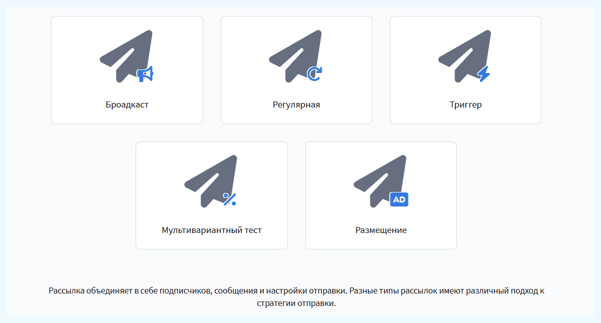 Рассылки в Altcraft Platform