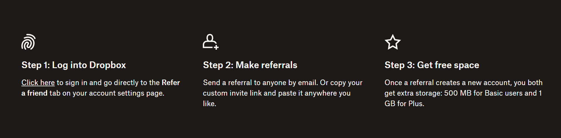 Реферальная программа Dropbox