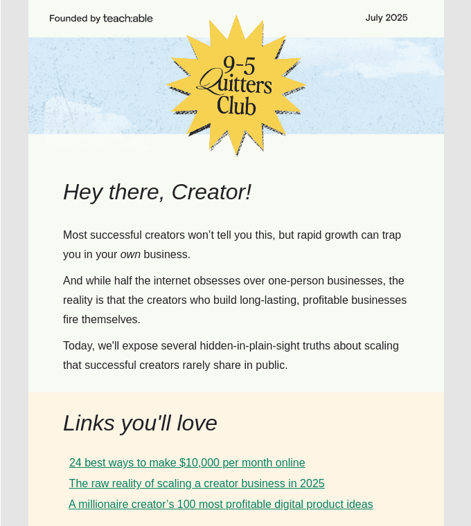 Content Newsletter