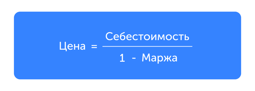 Формула цены