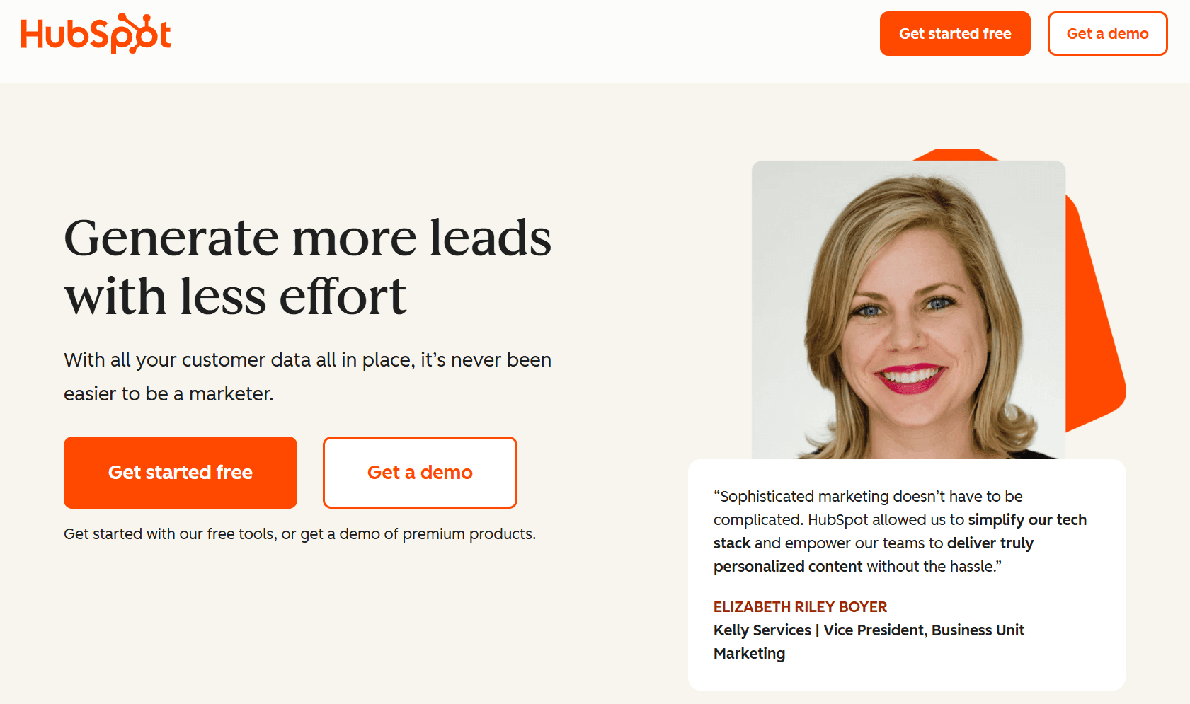 HubSpot Marketing Hub platform
