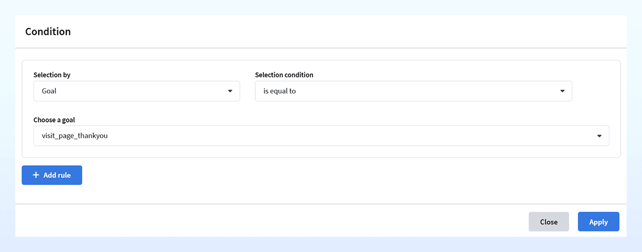 Tracking page visit