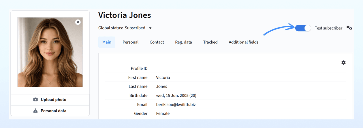 Test profile