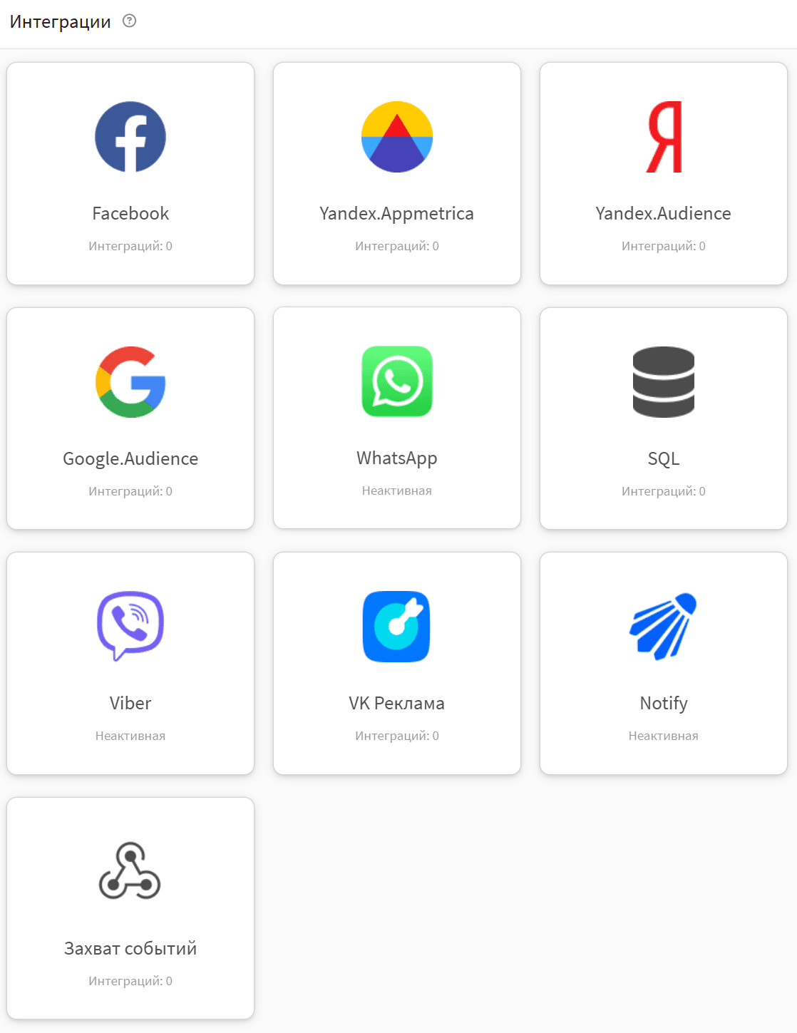 Интеграции в Altcraft