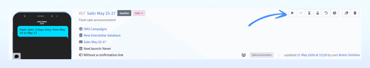 Activation button