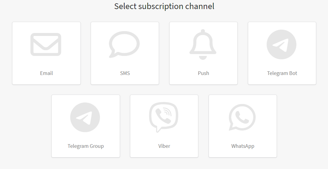 Subscription channel