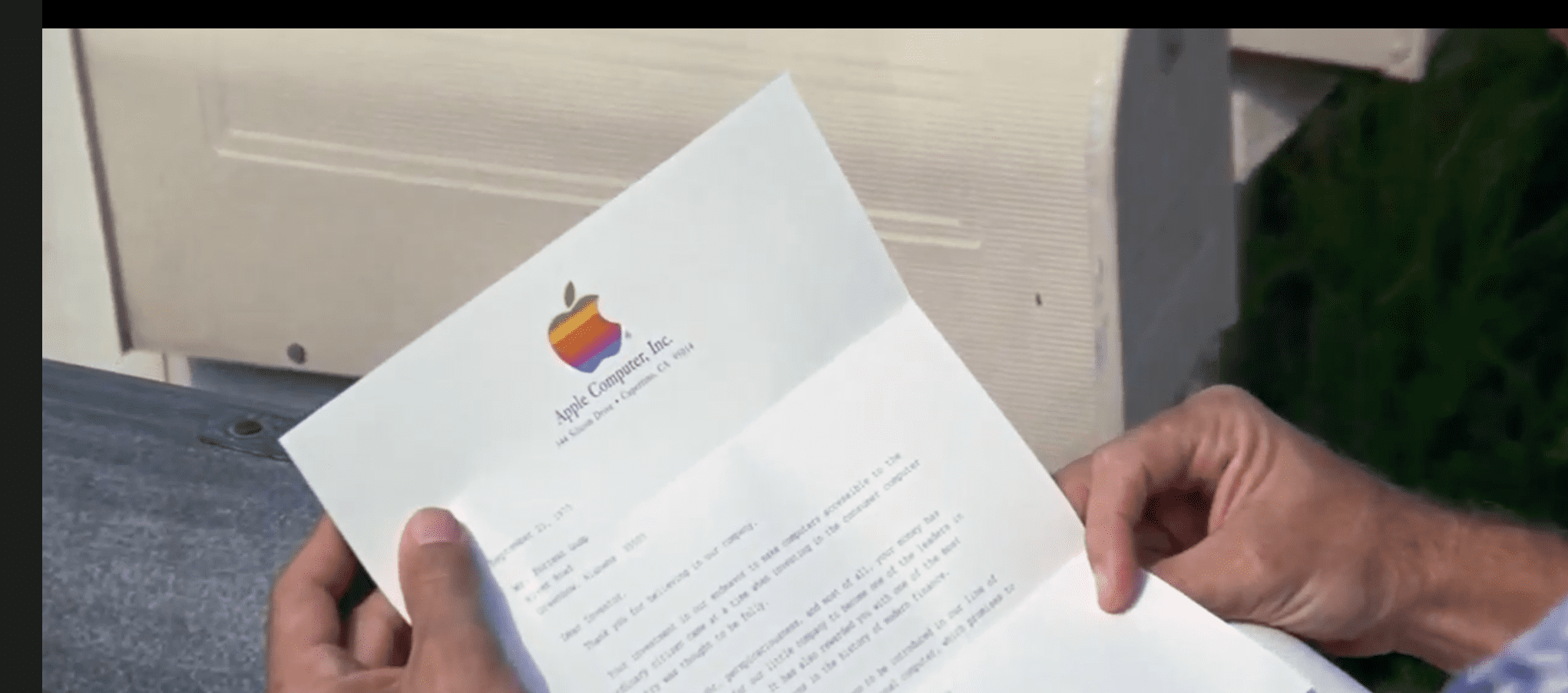 Письмо от apple