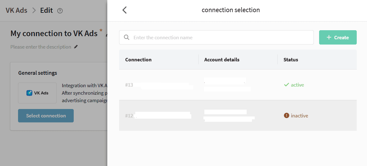 Create a connection