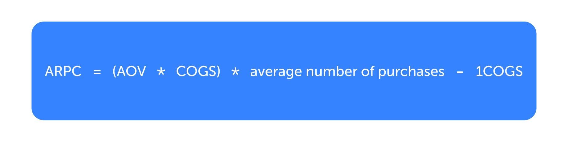 ARPC calculation formula