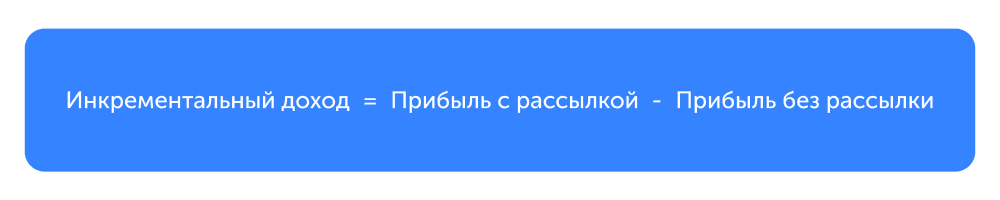 Формула инкрементального дохода