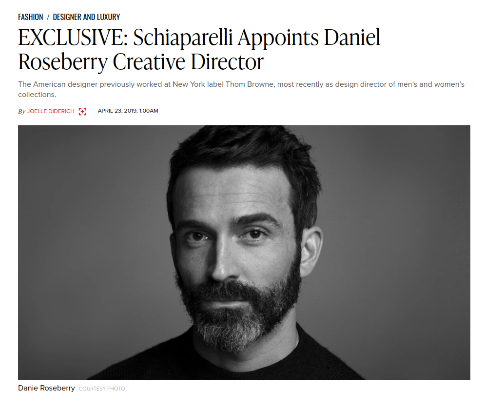 Maison Schiaparelli announced the new creative director