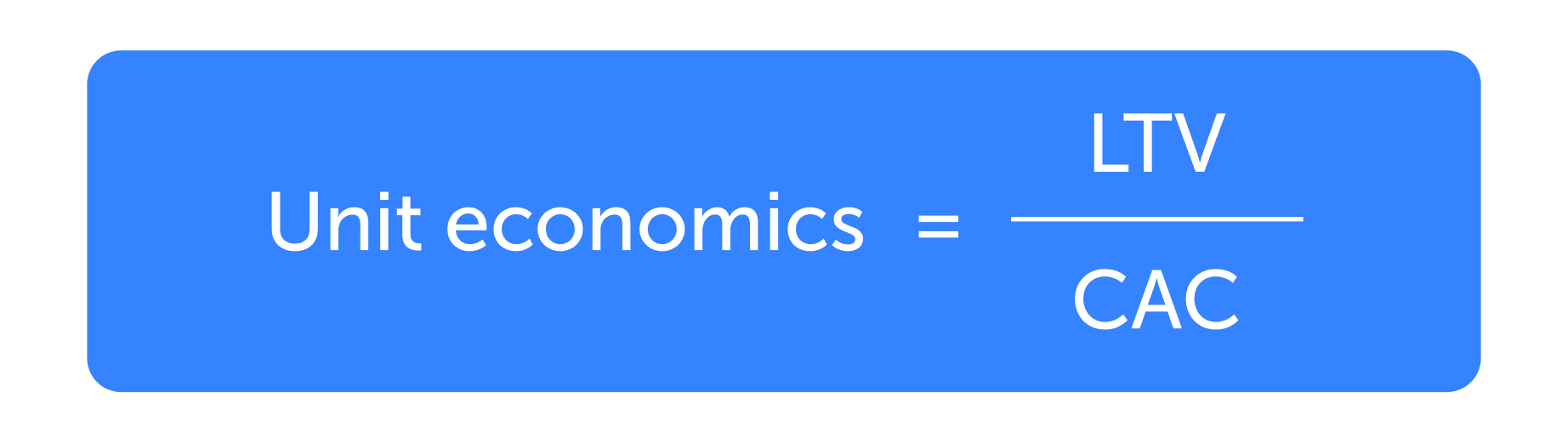 Calculating unit economics