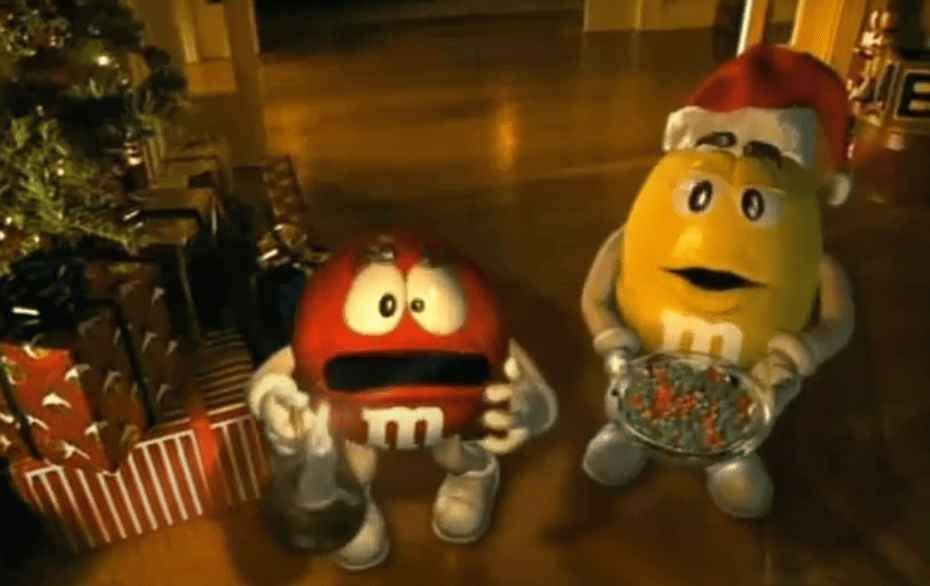 The famous M&M's commercial