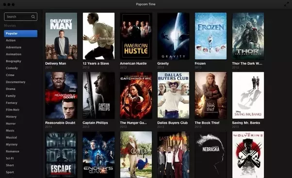 Example of attractive interface of Netflix home page