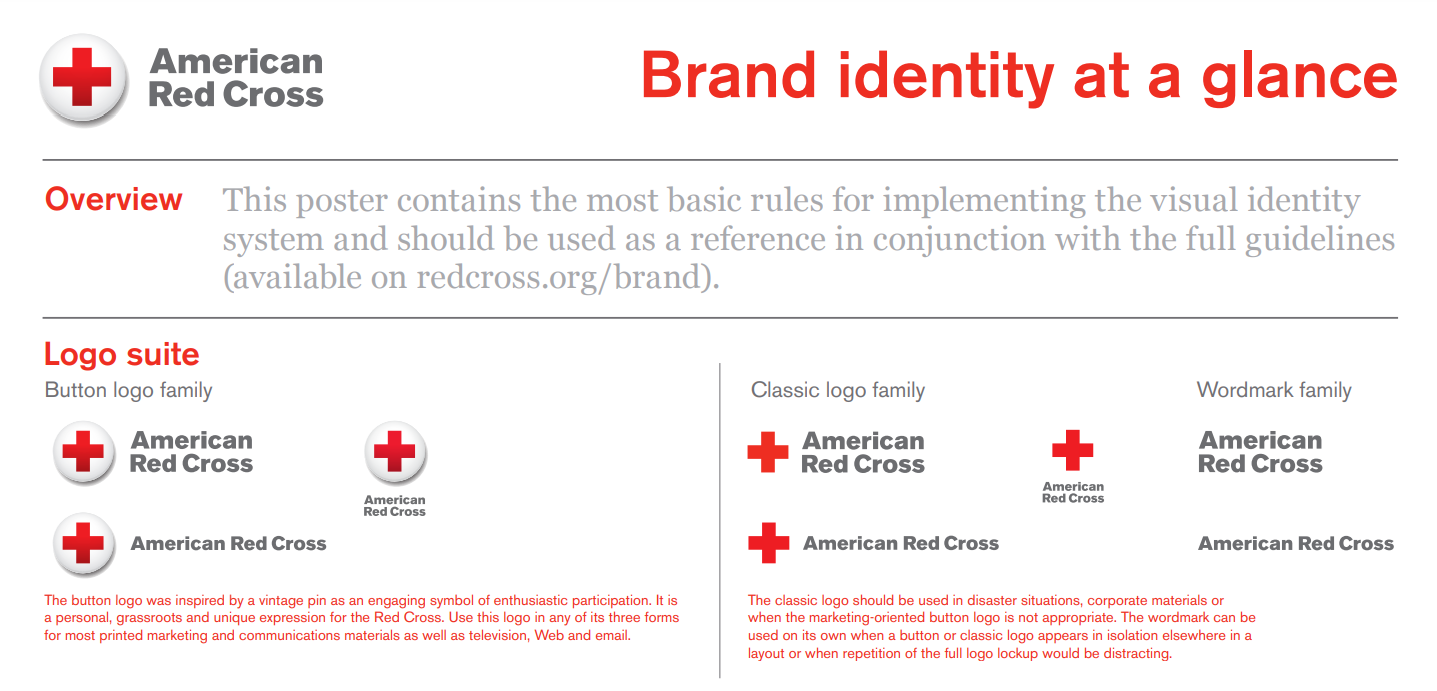 Options to use American Red Cross logo