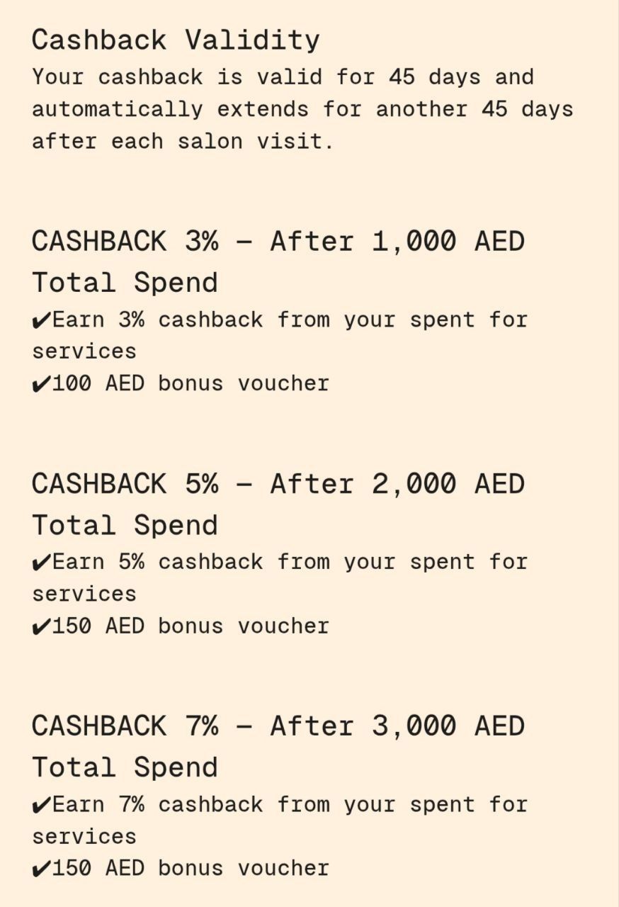 Cashback program