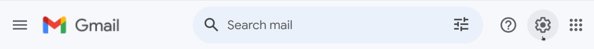 Paramètres du client de messagerie Gmail