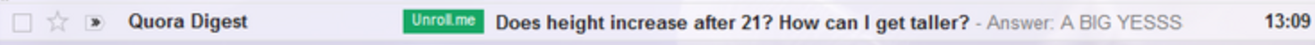La question posée dans le titre de l'e-mail