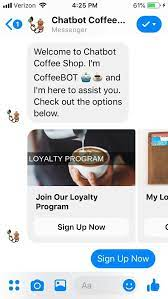 Loyalty program via chatbot