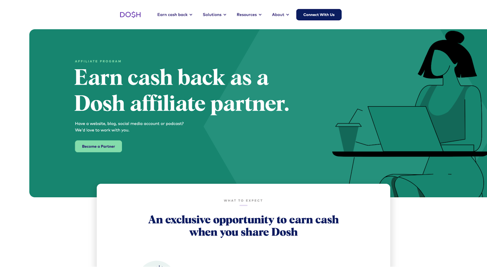 Example of referral program from Dosh