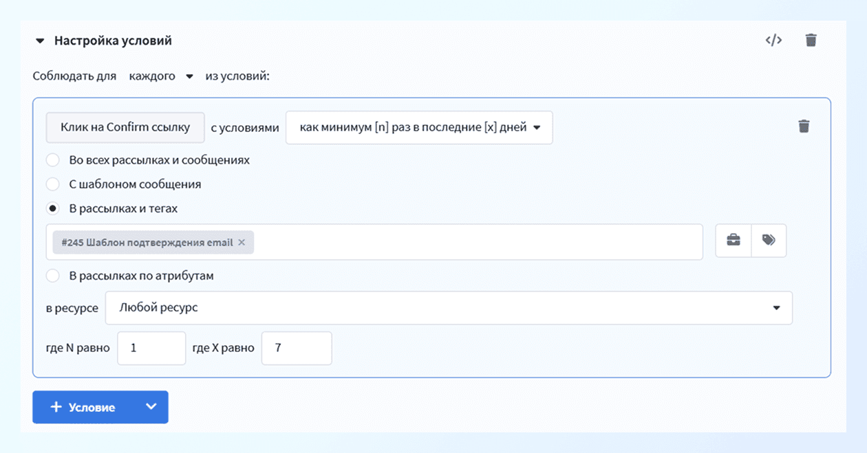 Как найти профили, которые кликнули по ссылке подтверждения