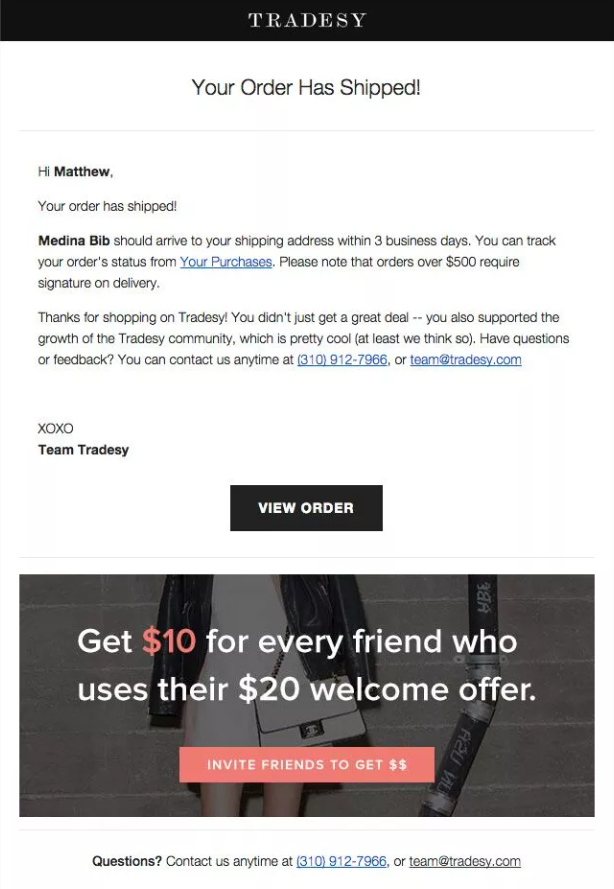 Transactional emails