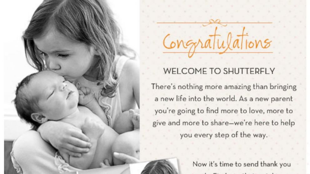 Failed mailing from Shutterfly