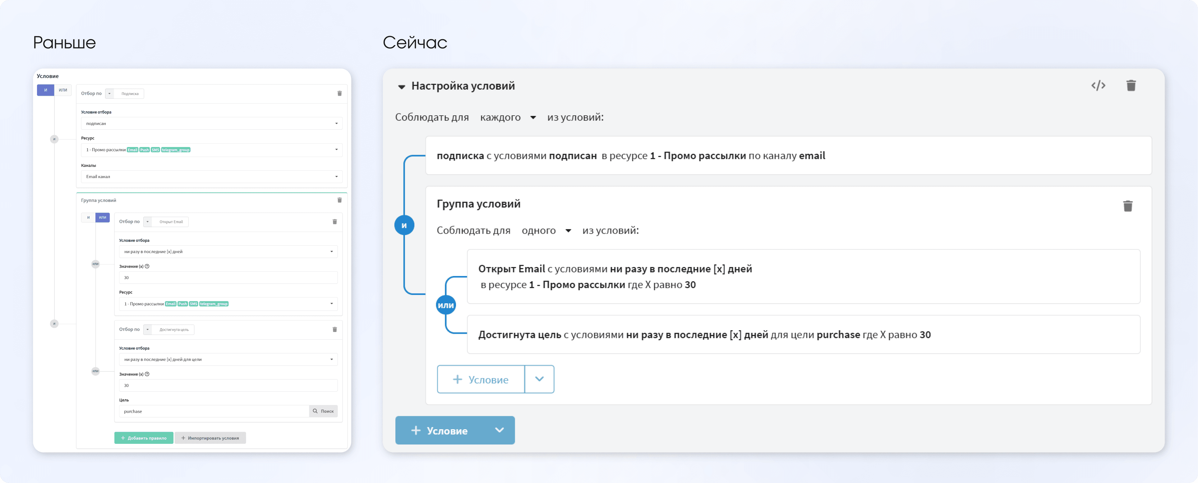 Функционал быстрых сегментов