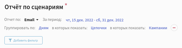 Пример группировки и детализации отчёта