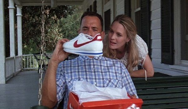 Nike Cortez advertising in Forrest Gump movie