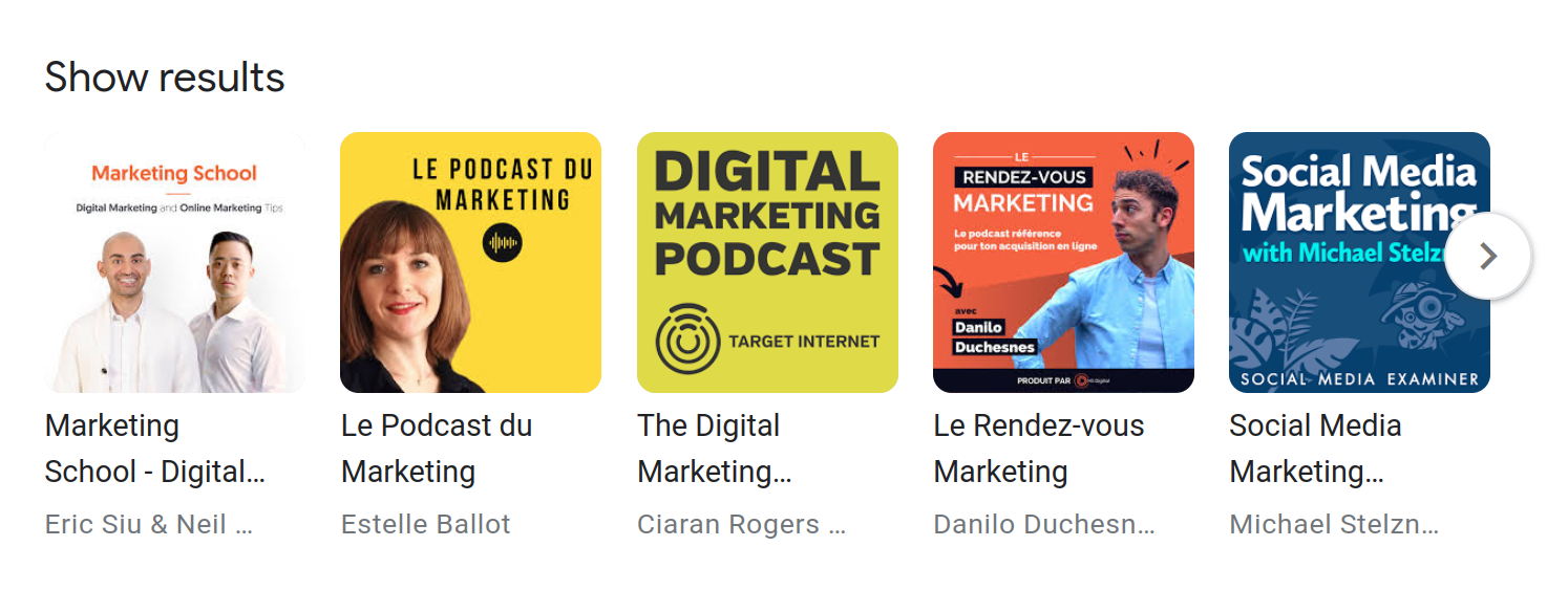 Marketing podcasts