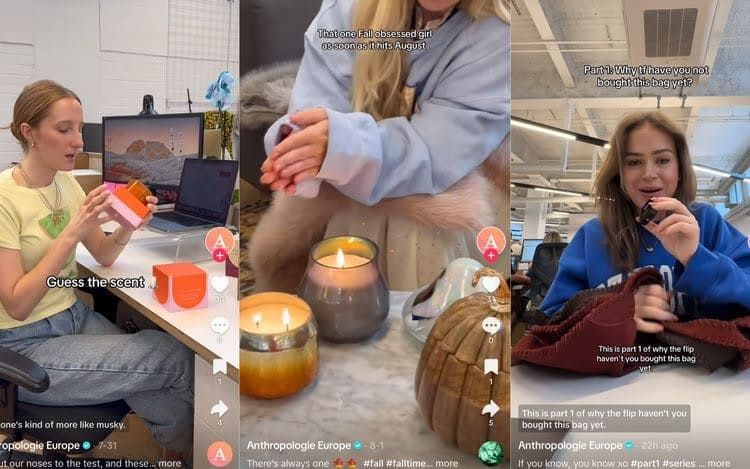 Par exemple, Anthropologie utilise activement le format EGC pour TikTok