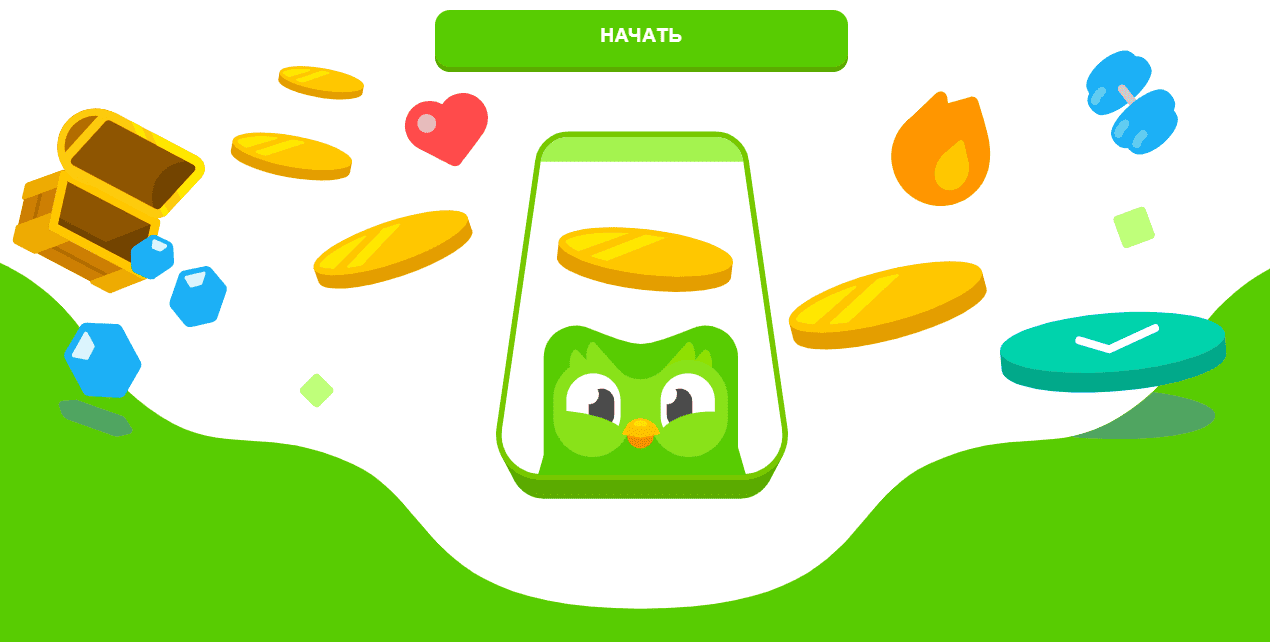 Маскот Duolingo