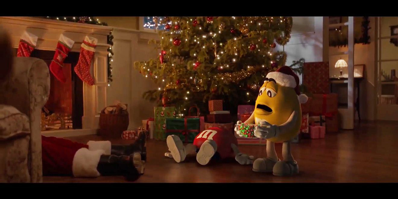 M&M's Christmas advertising video