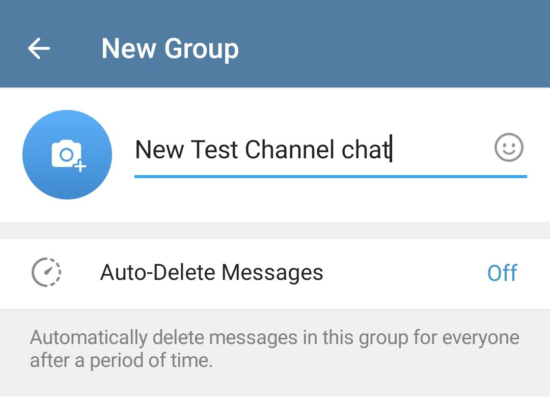Name the group on Telegram
