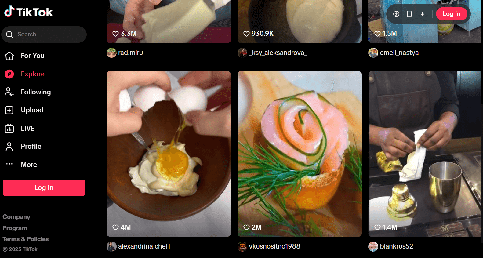 Example of using content loops