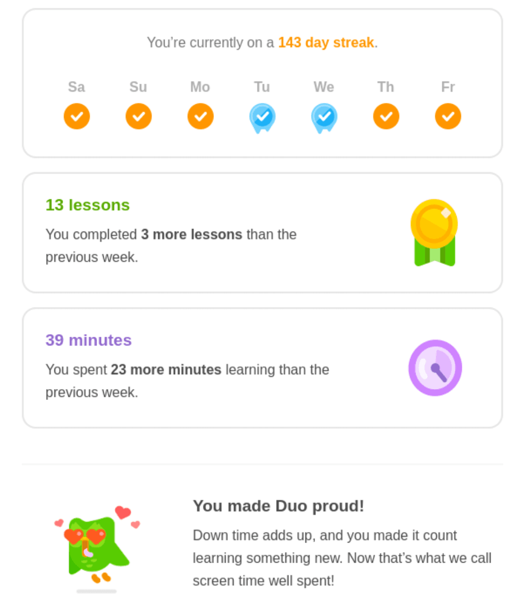 Example of using retention loops