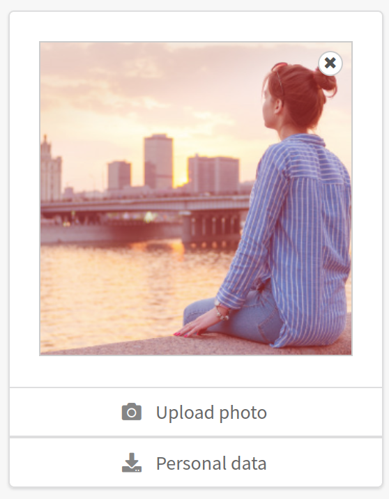 Photo and personal data