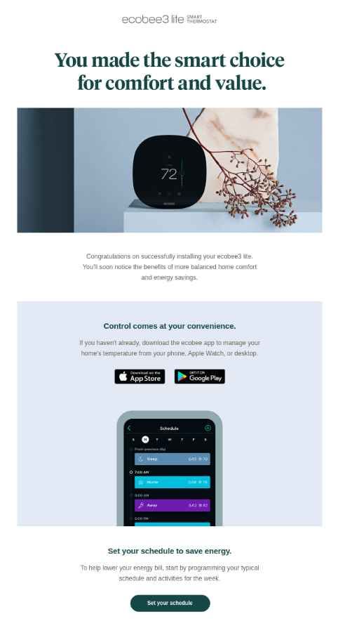 Post-purchase emails