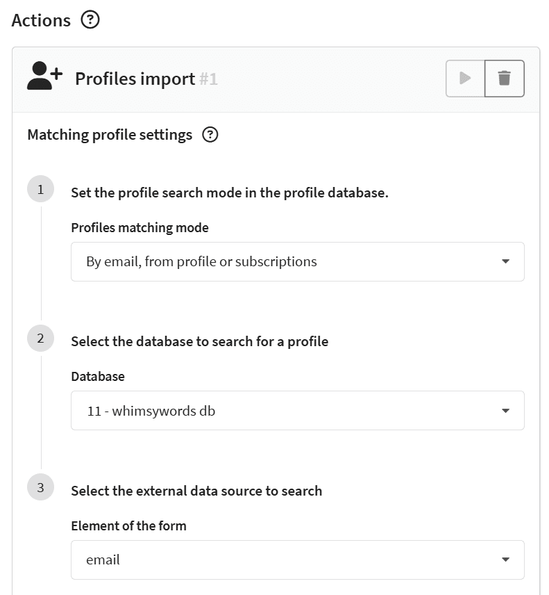 Profiles import on Altcraft CDP