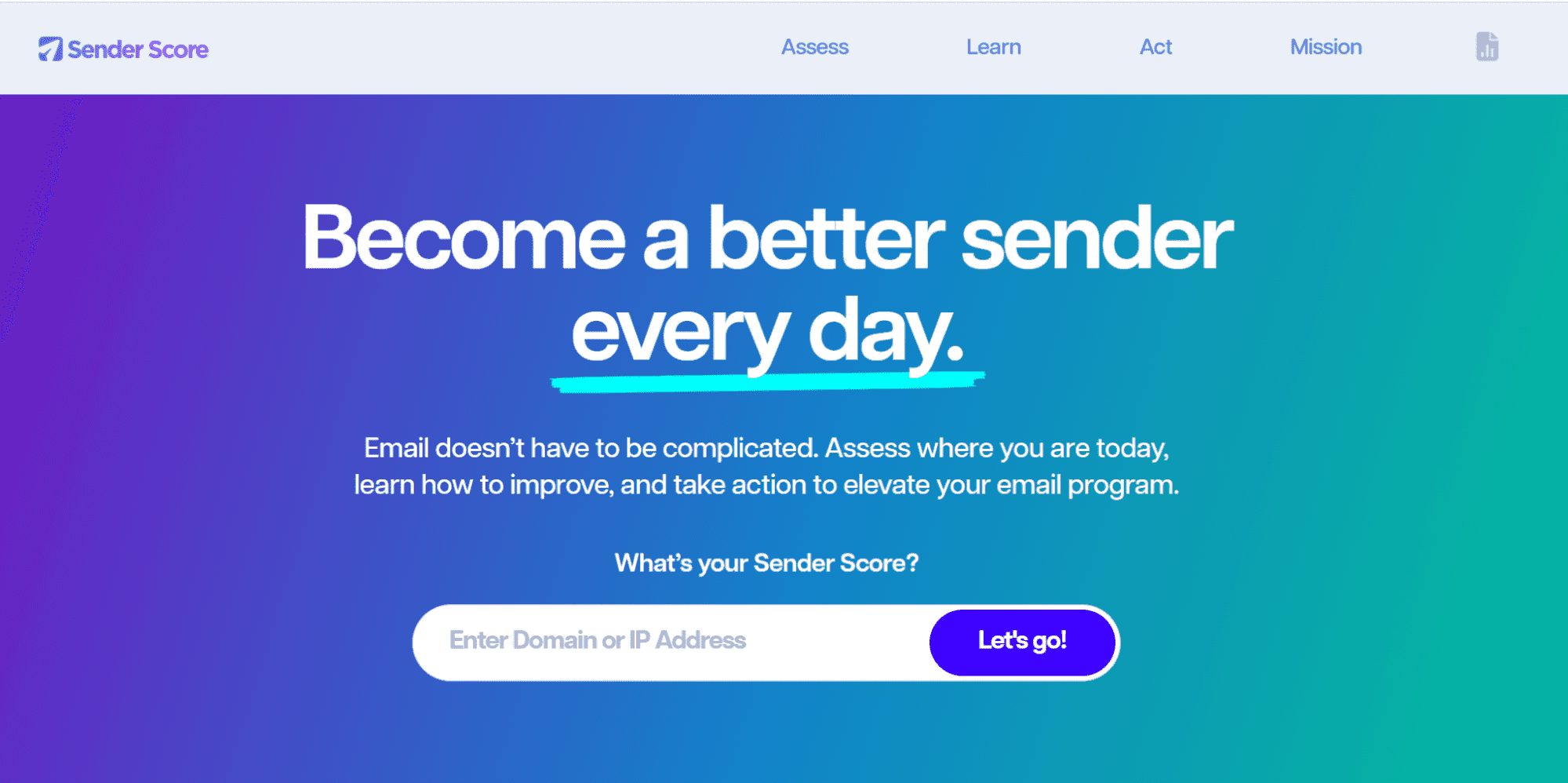 SenderScore service