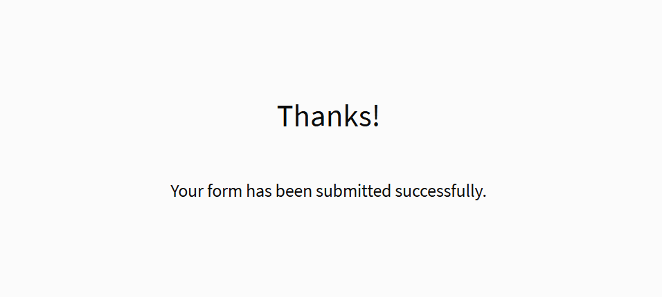 Default final page