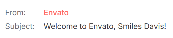 Personalization in the subject line