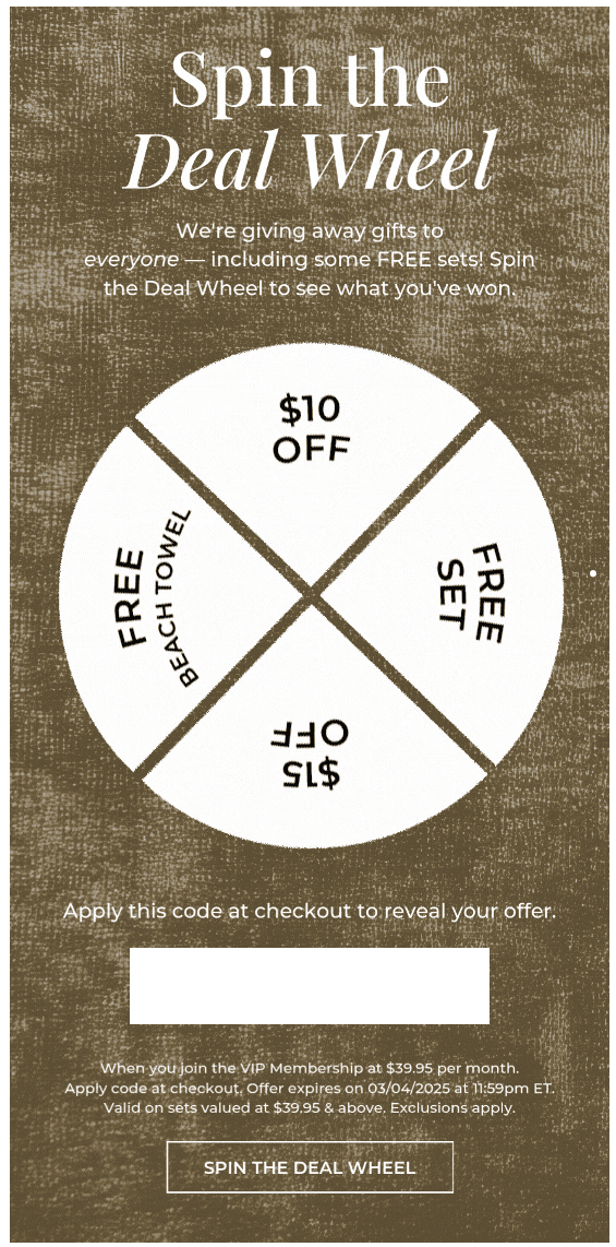 Wheel of Fortune example with guaranteed prizes